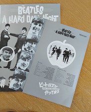 BEATLES A Hard Day's Night Japanese souvenir brochure + promo flyer as new