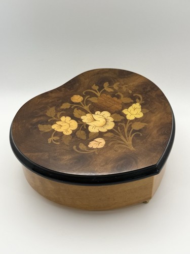 Italian wood floral inlay - floral,