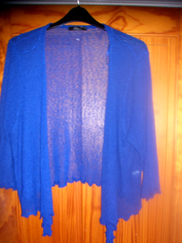 Bonmarche blue popcorn long - blue,