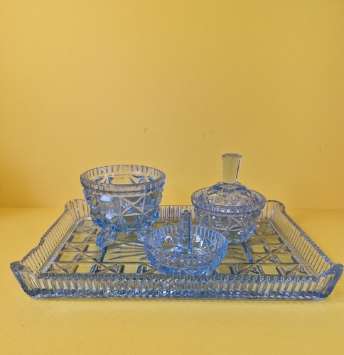 Vintage blue glass - blue,