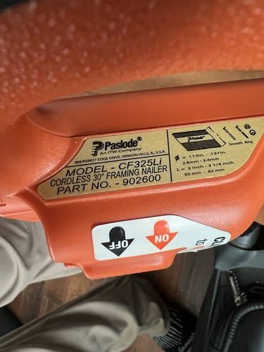 Paslode cf325li 30degree - paslode,