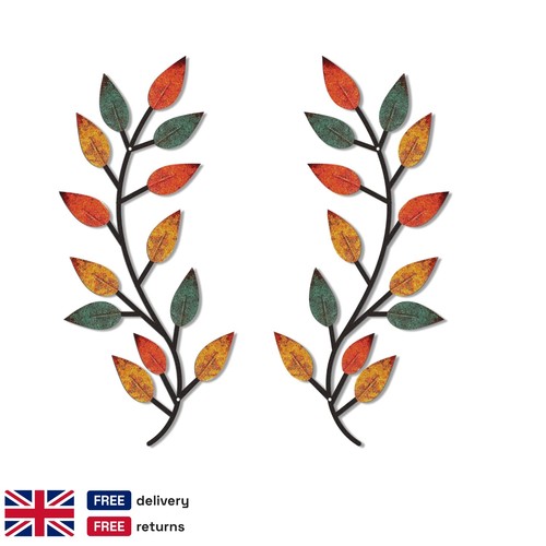 Modern wrought iron leaf wall - leaf,