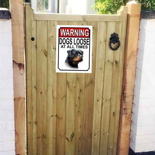 Warning dogs loose - dogs,