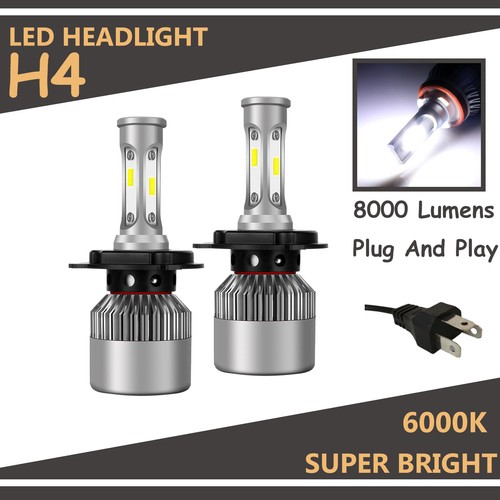 Pair 9003 hb2 led headlight - h4,