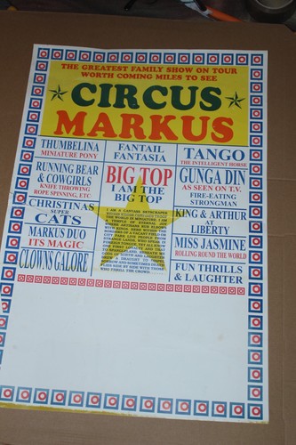 Circus markus poster - circus,