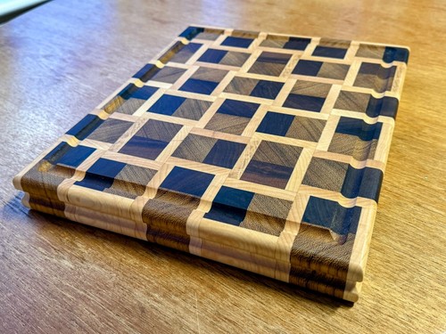 Handmade solid hardwood end - handmade,