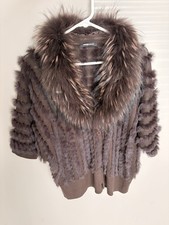 Real Fur Cardigan Size 14