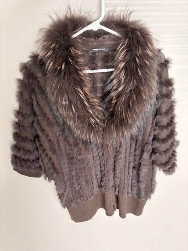 Real fur cardigan - real, size