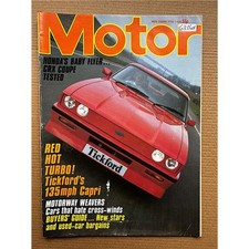 FORD CAPRI TICKFORD MOTOR MAGAZINE APRIL 7 1984 - Tickford cover with feature + 