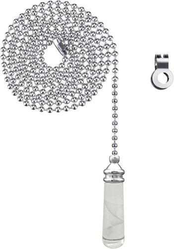 Crystal light pull cord handle - crystal,