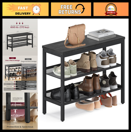 Tier shoe rack - 3-tier,