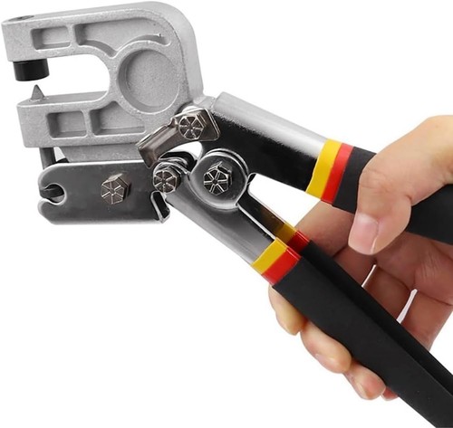 Metal stud crimper punch lock - stud,