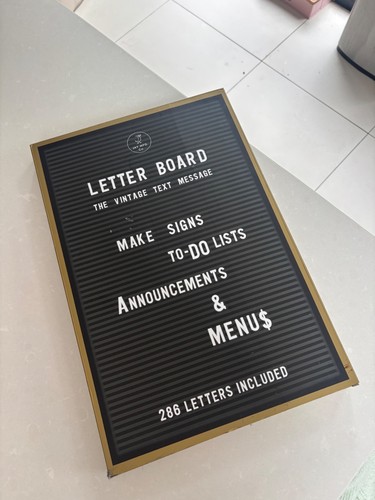 Felt changeable letter - felt, board