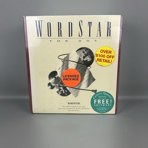 Wordstar for dos - 7.0, sealed