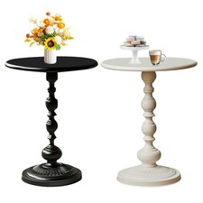 Metal round side table - round,