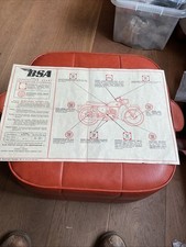 Original BSA Lubrication Chart Bantam D7 Genuine Cream Paper 1960