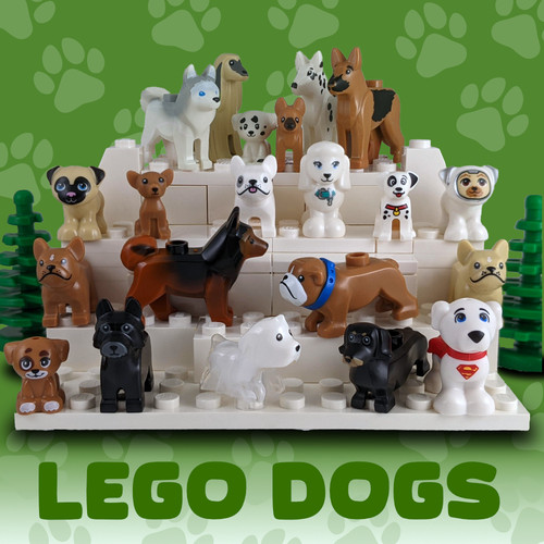 Lego dogs minifigure scale - -,