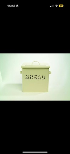 Brand new cream bread bin - new,