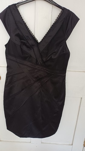 Black body con dress from - black,