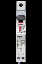 LEGRAND 20 AMP CURVE C 10kA 30mA RCBO TYPE AC 6064 12