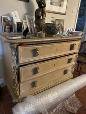 Victorian carved limed oak - limed,