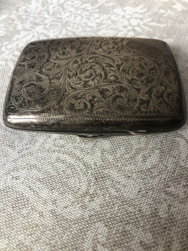Cigarette case bright metal - cigarette, case,