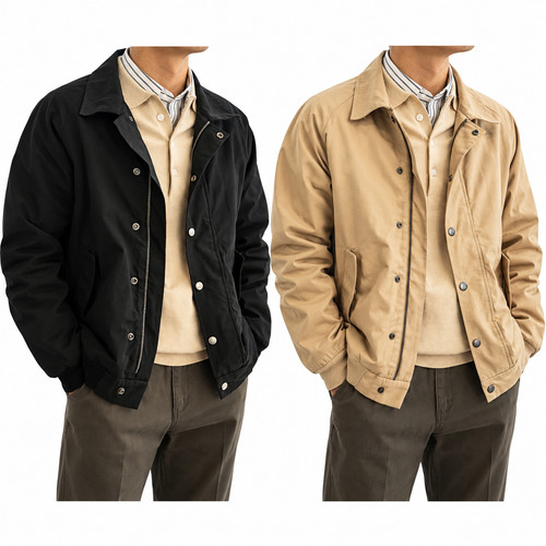 Men cotton jacket vintage - men's,
