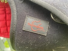 Synthetic pony Saddle & Matching girth, Red Numbner, Leather reins & Stirrups.