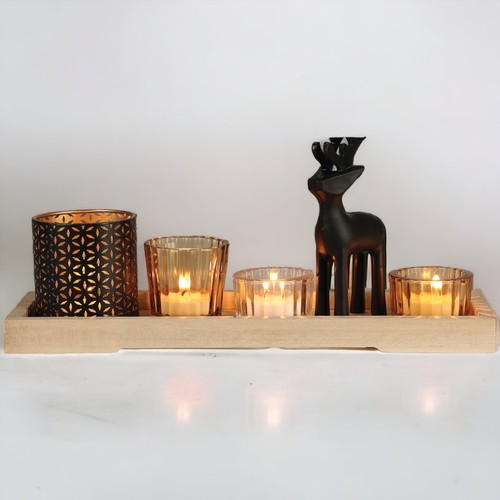 Pcs reindeer tealight - 6, holder