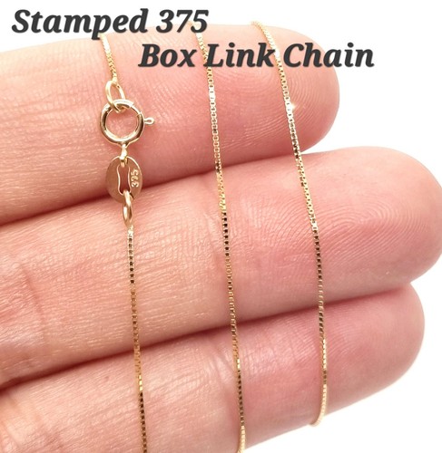 9ct gold chain necklace - gold, 375