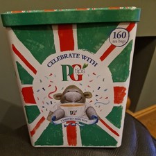 PG Tips Tea Tin Caddy Diamond Jubilee Queen Monkey 19cm High 2012