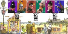 2001 Punch & Judy, Bletchley Park FDC, Covent Garden SpHS
