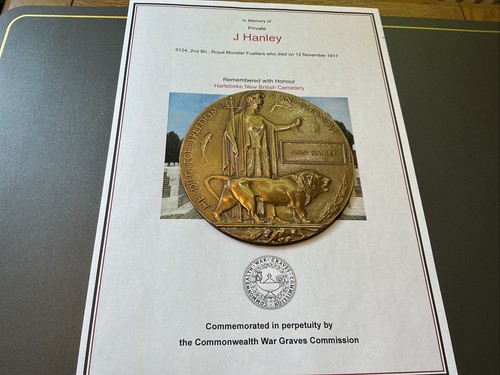 Ww1 memorial plaque john - ww1,