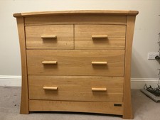 Mamas And Papas Ocean Solid Oak Chest Of Drawers & Baby Changer