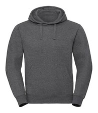New Mens Russell 261M Authentic Melange Hoodie. Carbon Marl XL. K4048.