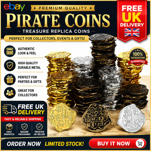 100 pcs gold coins pirate - gold,