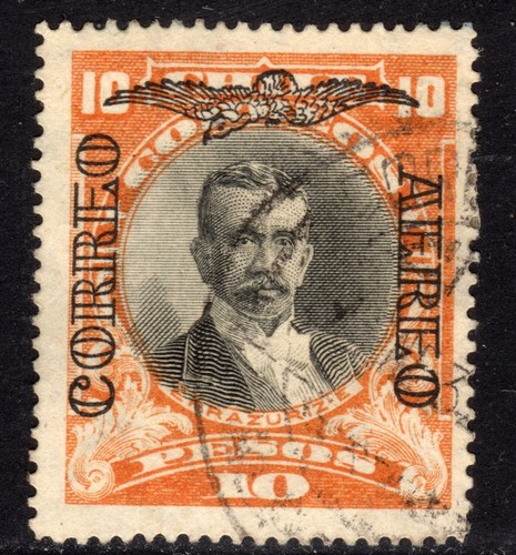 Chile 1928 10p overprinted - chile,