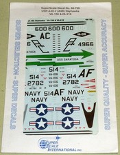 Microscale Decals 48-756 A4D-2 (A-4B) Skyhawk decal in 1:48 Scale