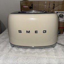 Smeg TSF01CRUK 2-Slice Retro Toaster Colour Cream Stainless Steel -Fast Dispatch