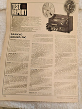 Sankyo Sound 700 Test report