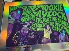 Pearl Jam Mookie Blaylock Concert Poster Holographic Foil Ed Justin Hampton 2024