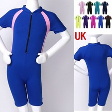 UK Girl‘s Boy’s One-Piece Swimsuit Rash Guard Swimwear Sun Protection Costume