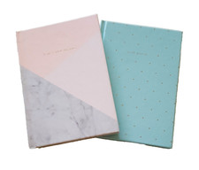 A6 WH Smith lined/plain notebooks 2 pcs