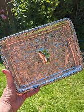 Art Noveau Sterling Silver Table Tray, Walker & Hall, Fine Exquisite Antique 