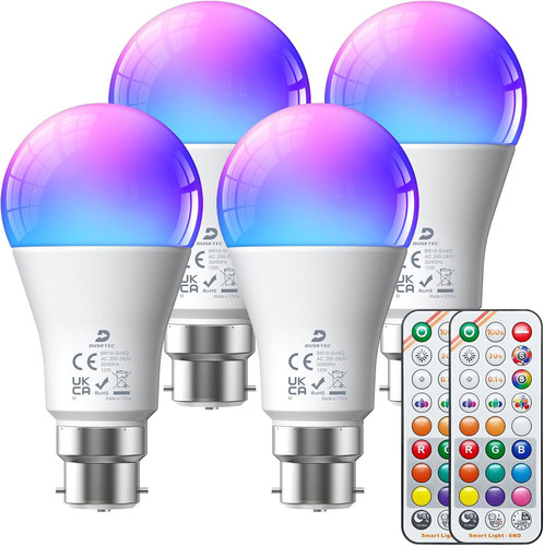 Bayonet light bulb - light, colour
