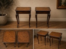 Pair burr walnut queen - pair,