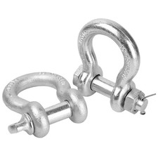 2 Pcs D Rings Shackles Towing