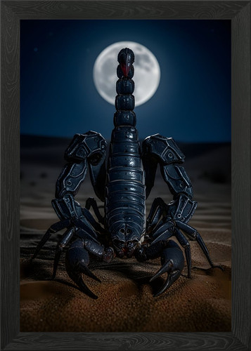 Scorpion the desert under - the,