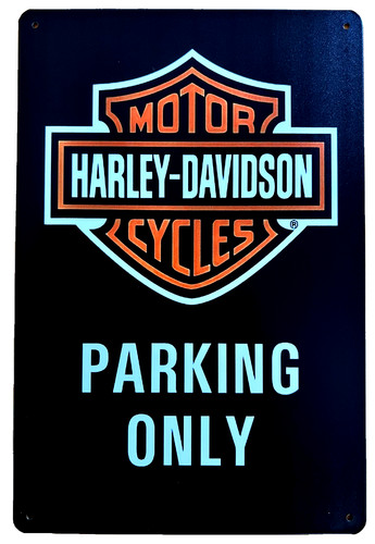 Harley parking tin - harley,