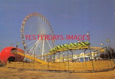 FairGround Big Wheel Childs Roller Coaster Garden Festival c1990 Postcard (C954)